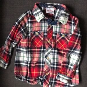 Hanna andersson flannel button down 90